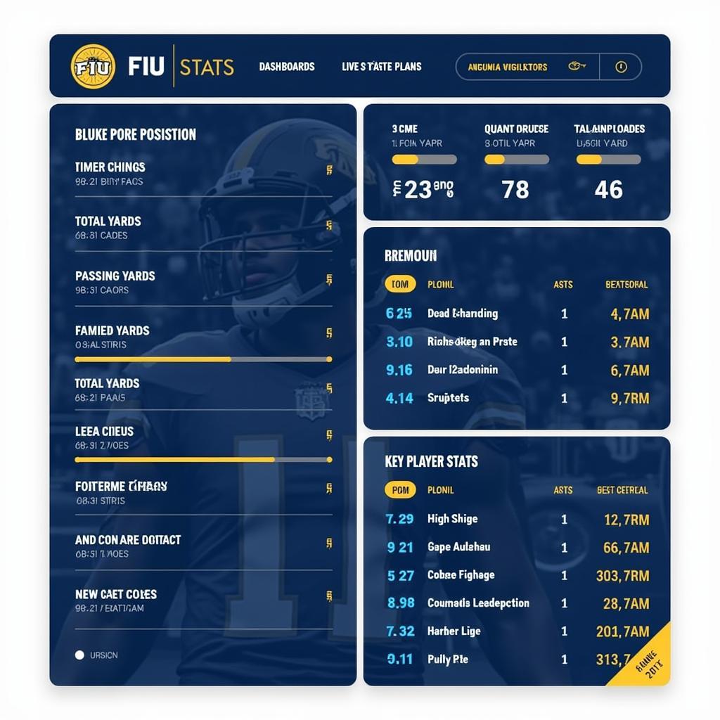 FIU Football Live Stats Dashboard