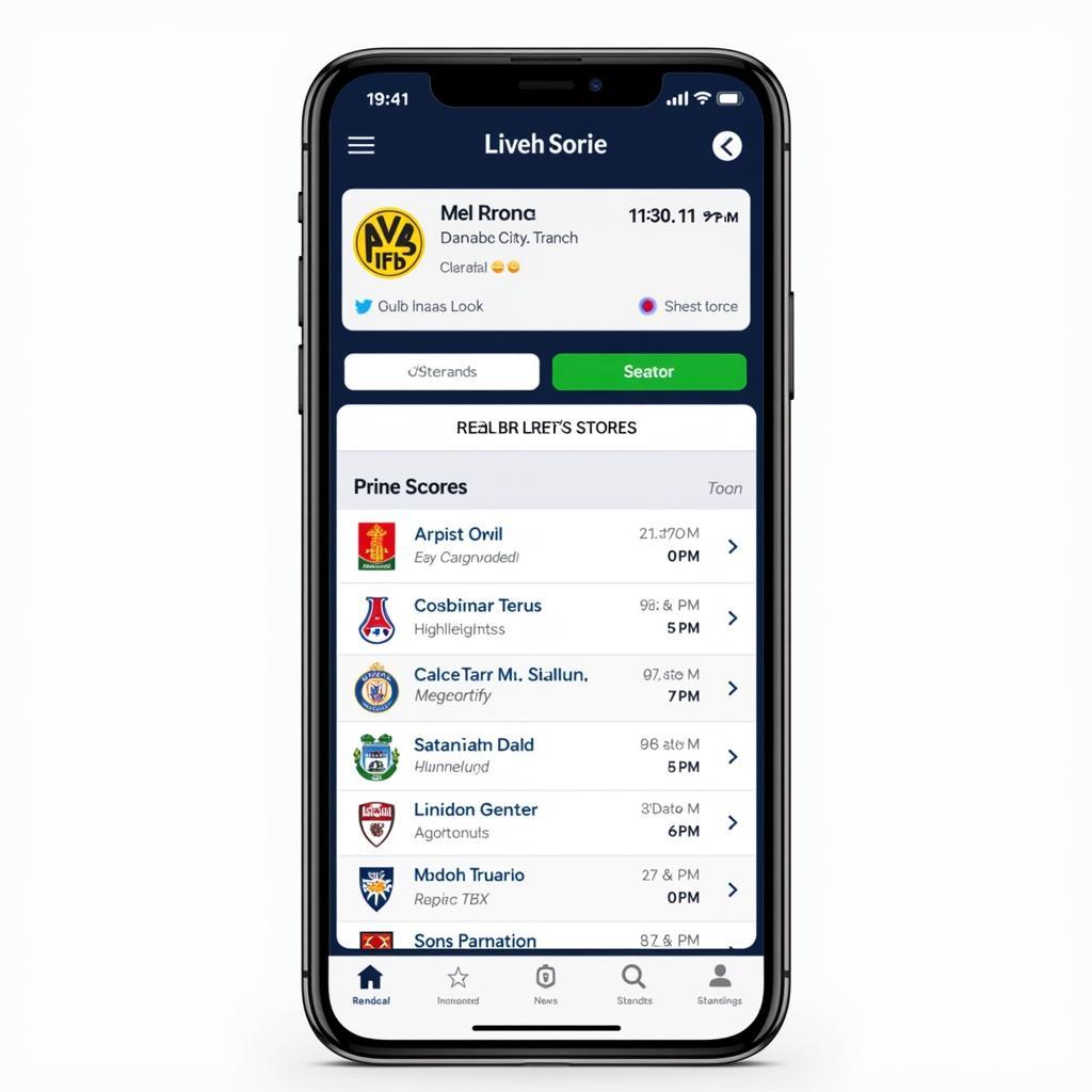 Football Highlights Live Score Mobile App