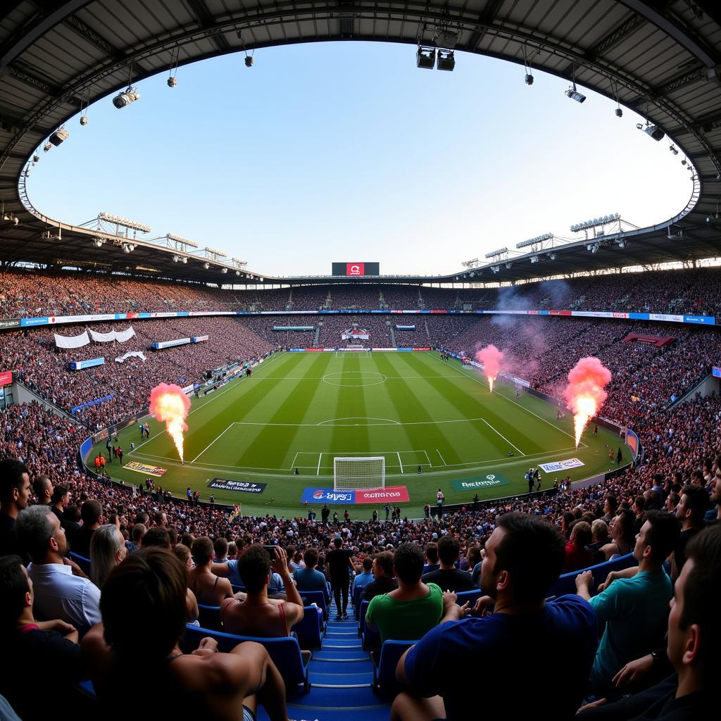 Israeli Football Stadium Atmosphere