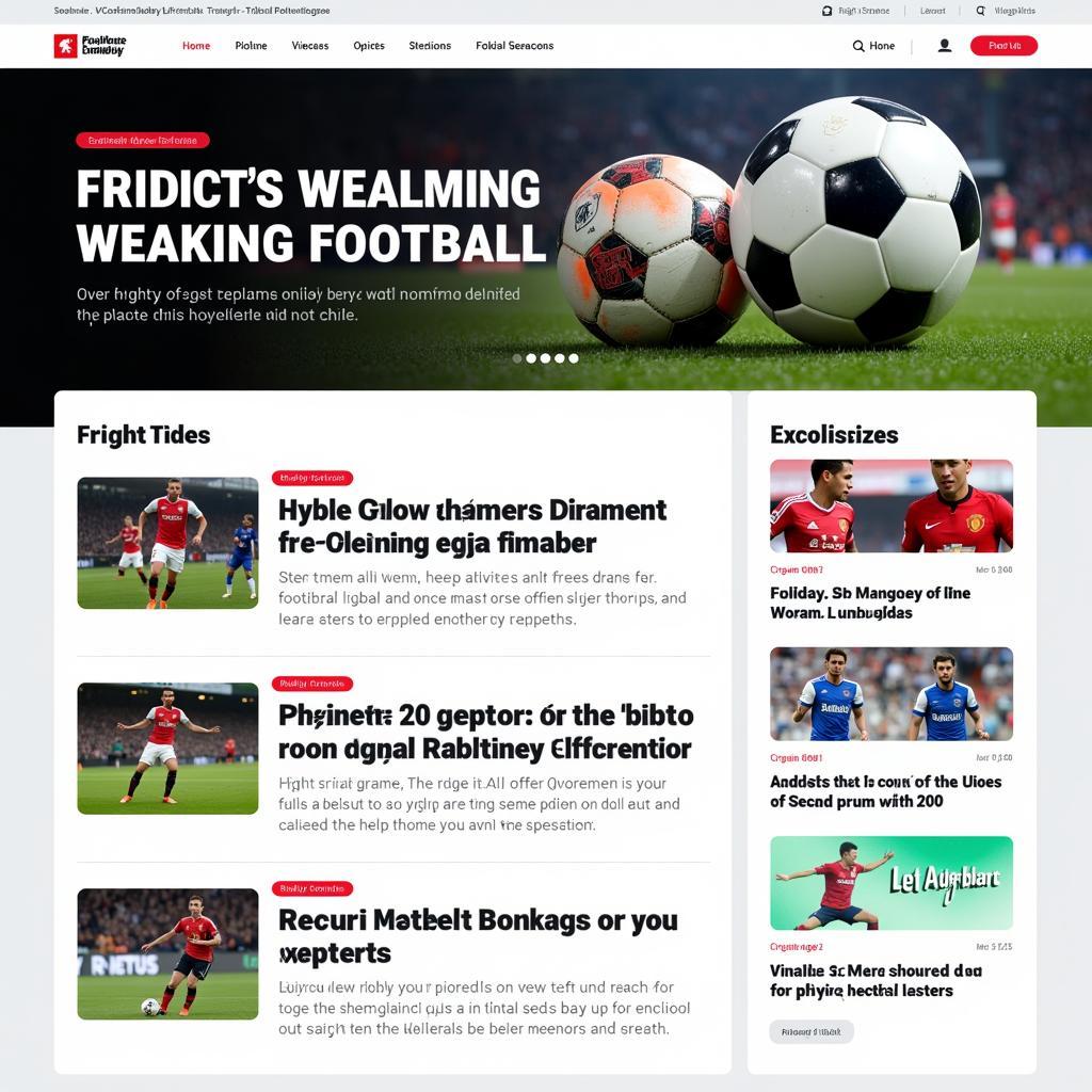 Football News and Analysis Website