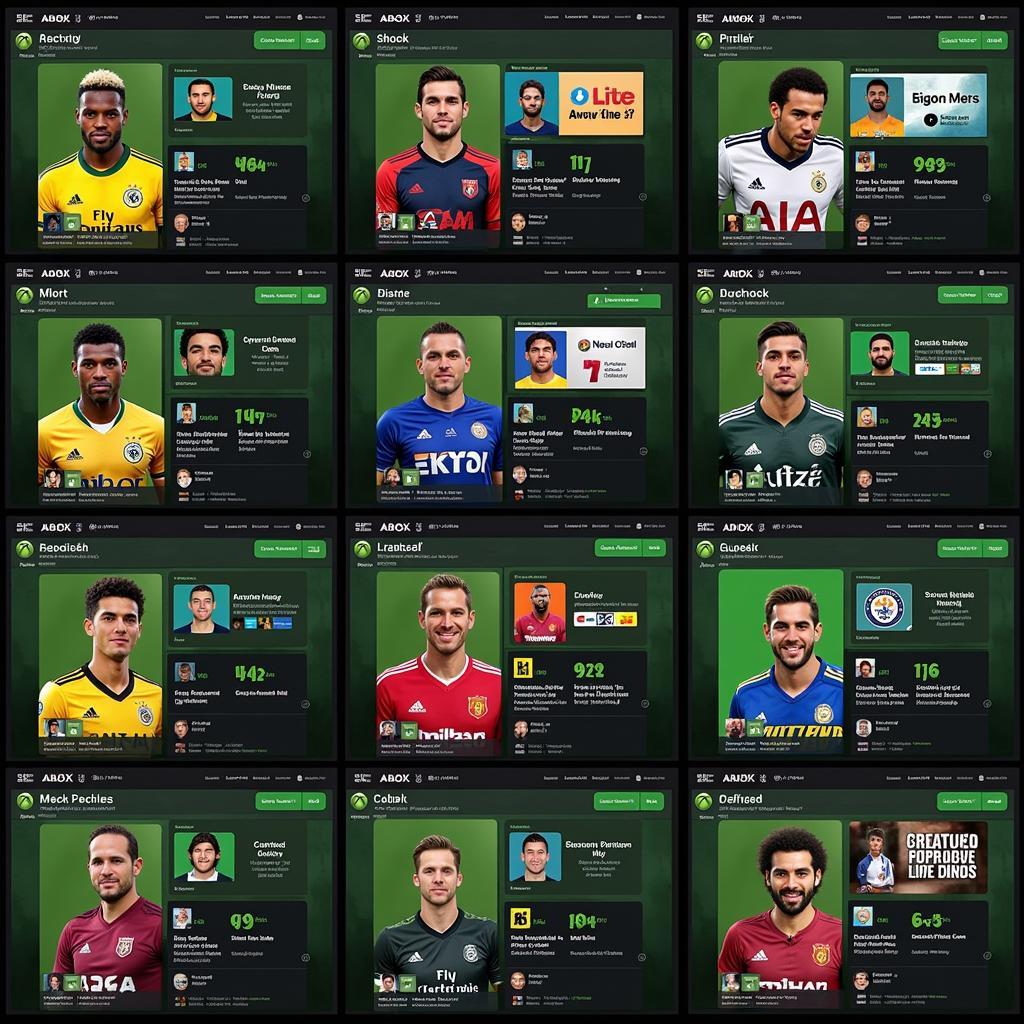 Football Stars Xbox Live Profiles