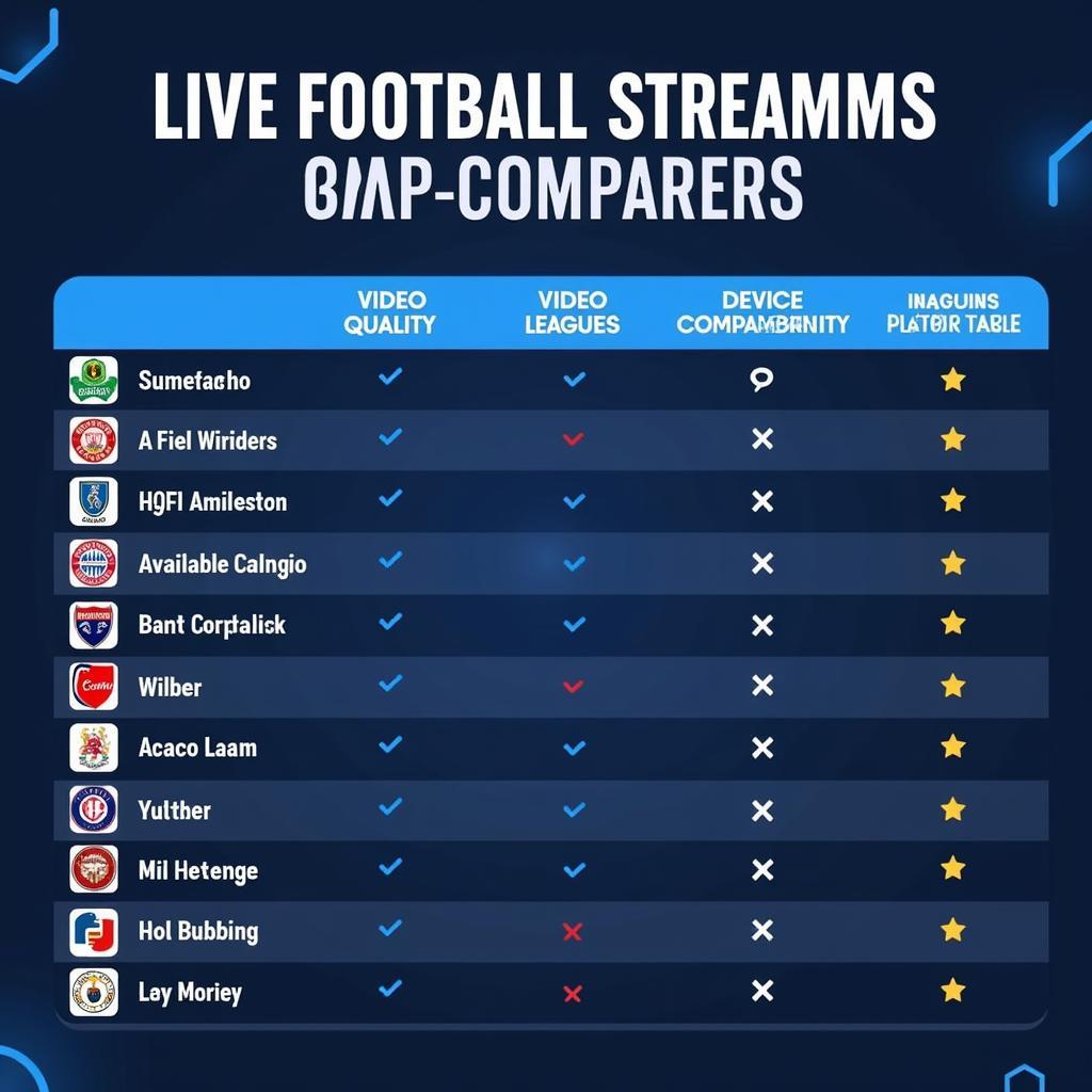 Football TV Live Streaming HD Platform Comparison