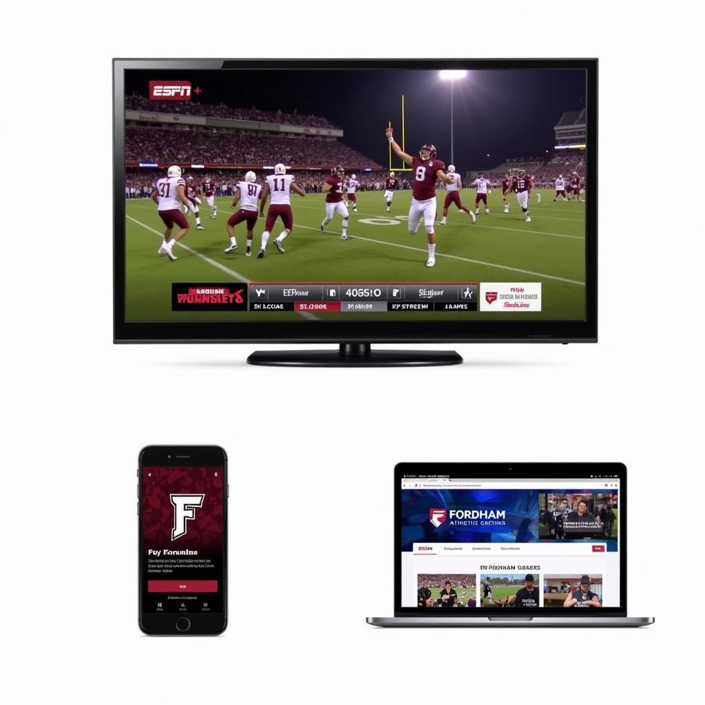 Fordham Football Live Stream on Different Devices