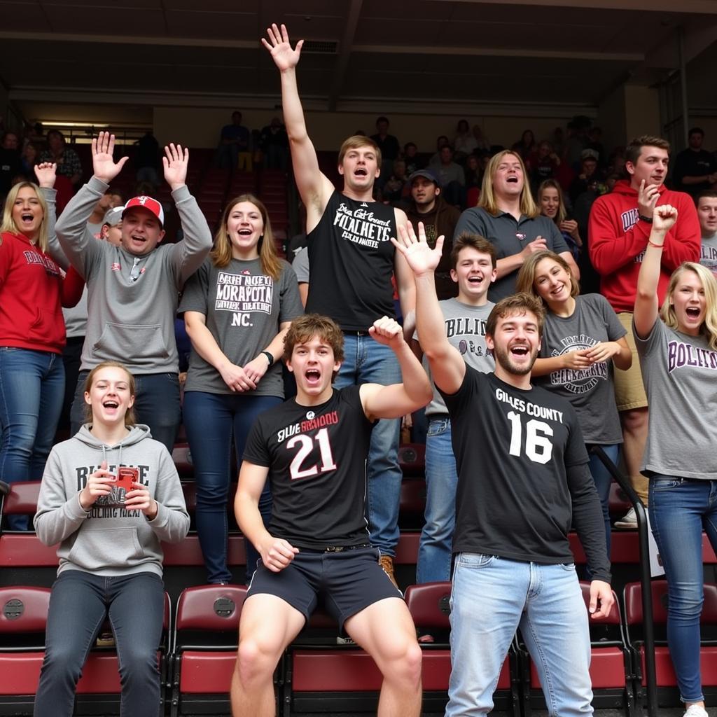 Fort Chiswell and Giles County Fans Cheering