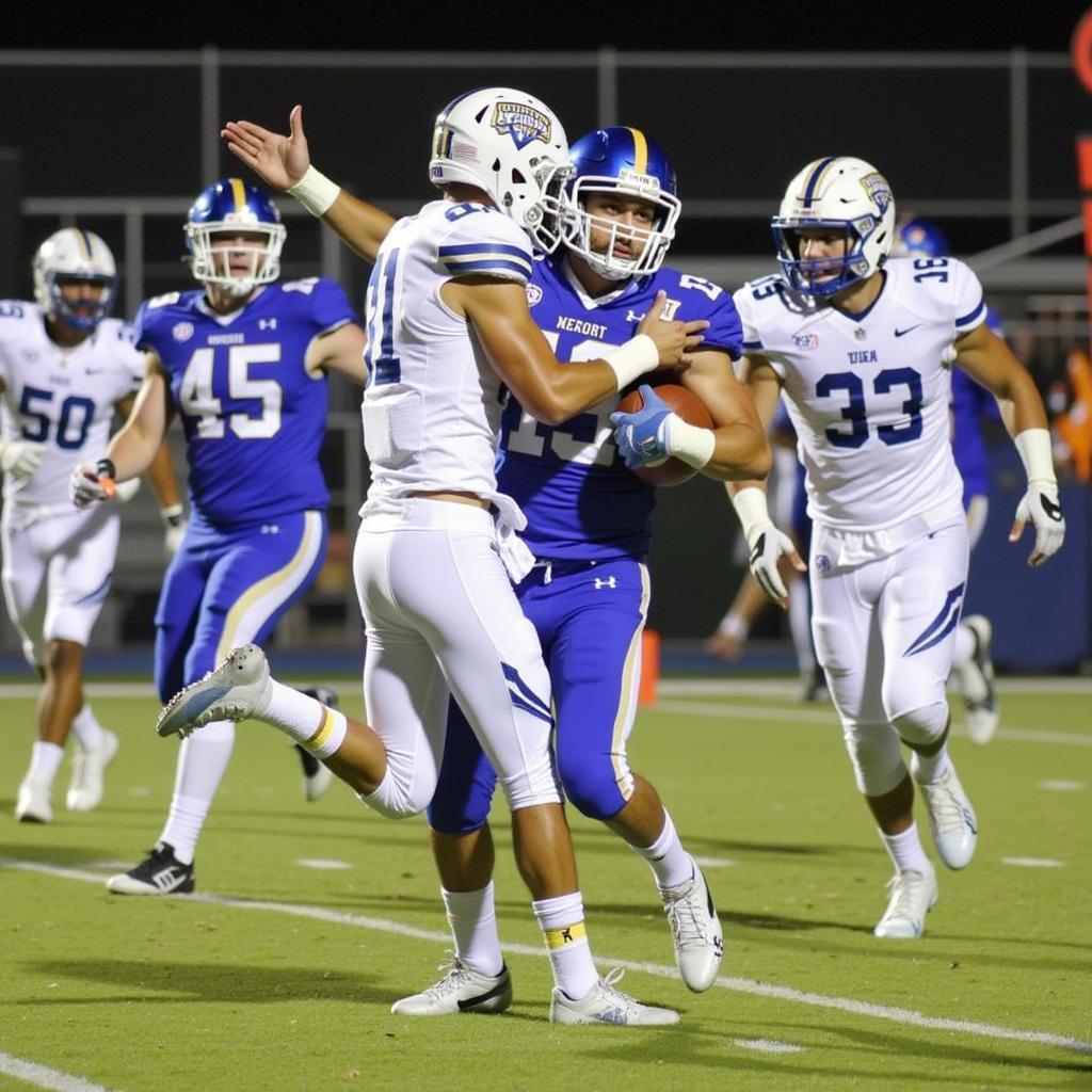 Fountain Valley Player Intercepts Pass