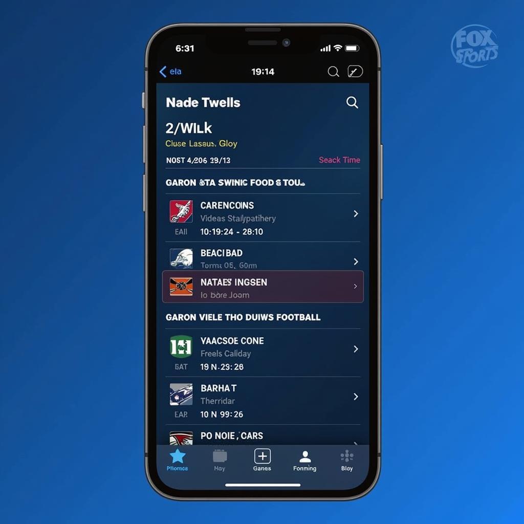 Fox Sports App Schedule