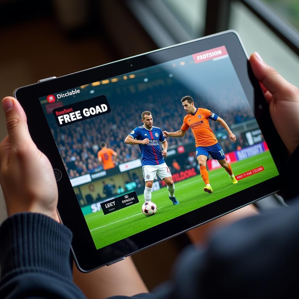 Free Live Football Apps on Tablet