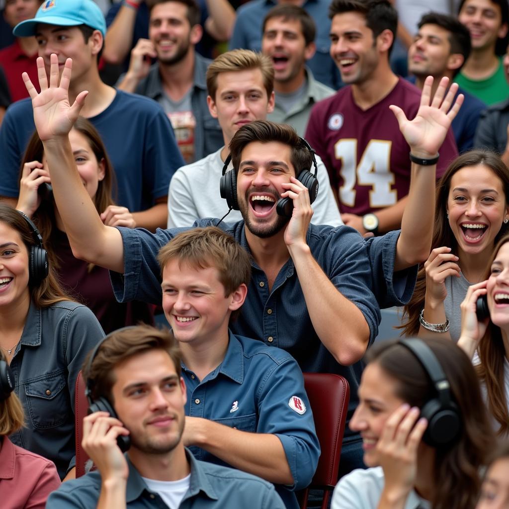 Fans Calling into the Friday Football Social 5 Live Show