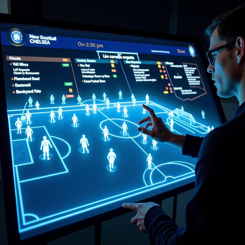 Futuristic Chelsea Live Score Interface
