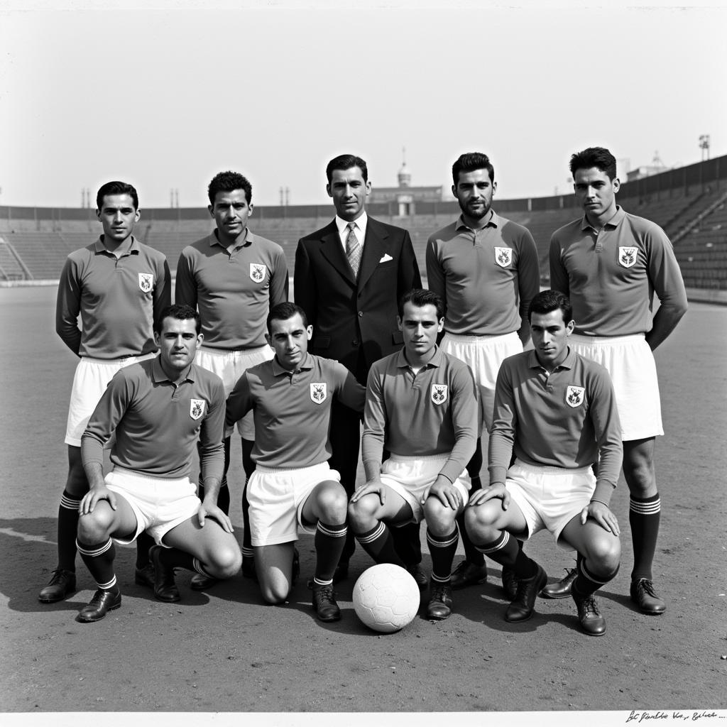 Historic Photo of Egypt National Football Team