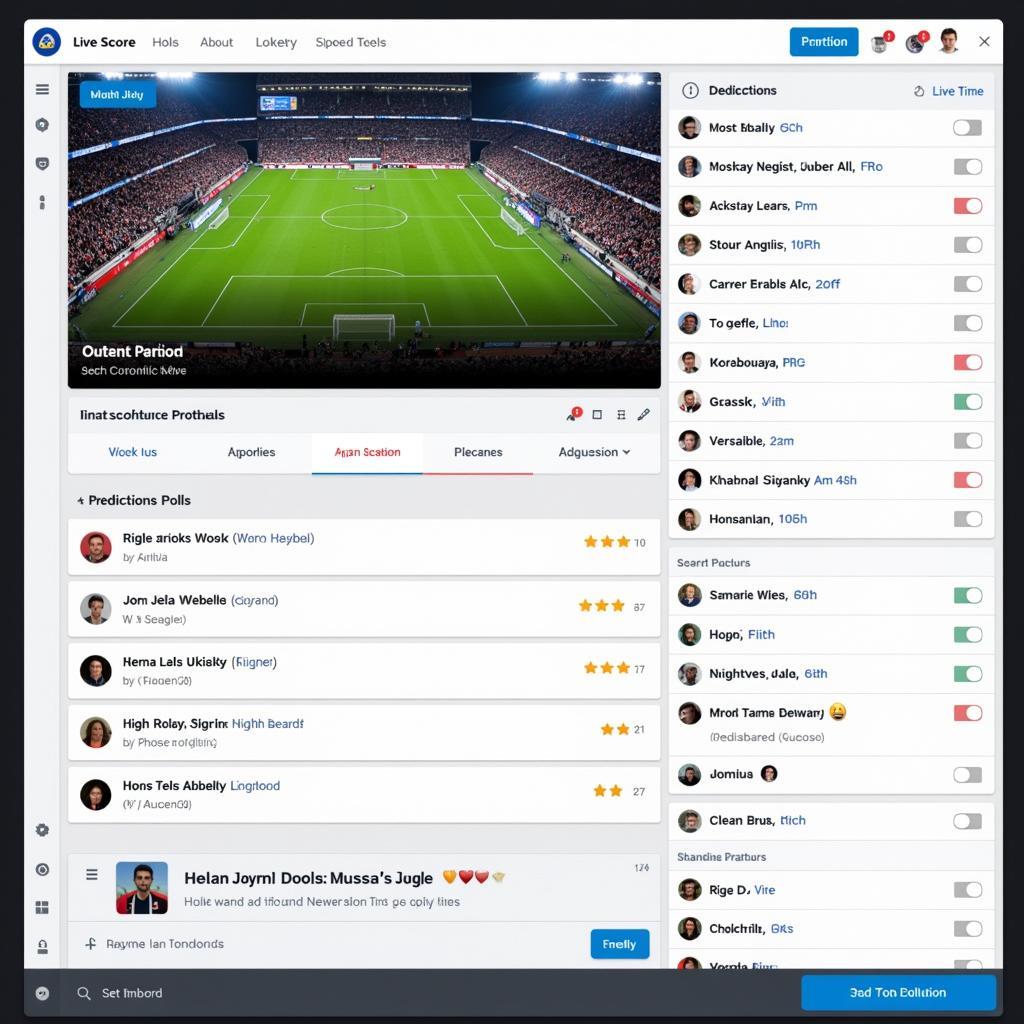 Interactive Live Score Platform with Fan Engagement