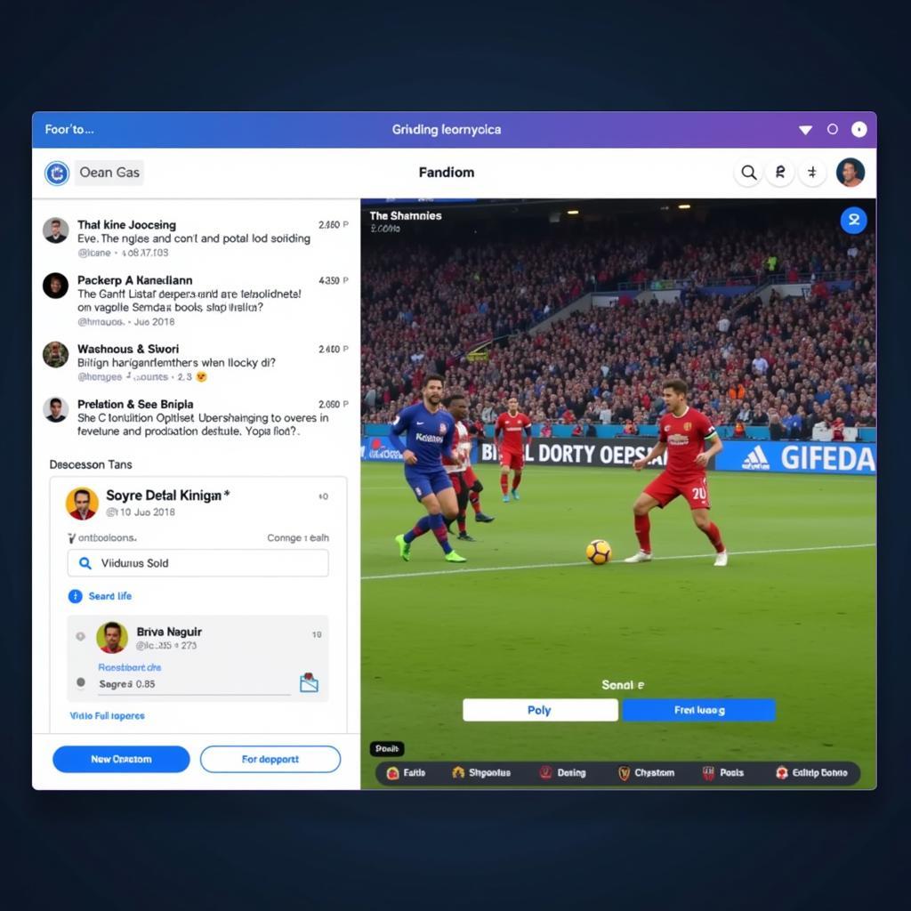 Interactive Football Live Stream Platform with Chat and Polls