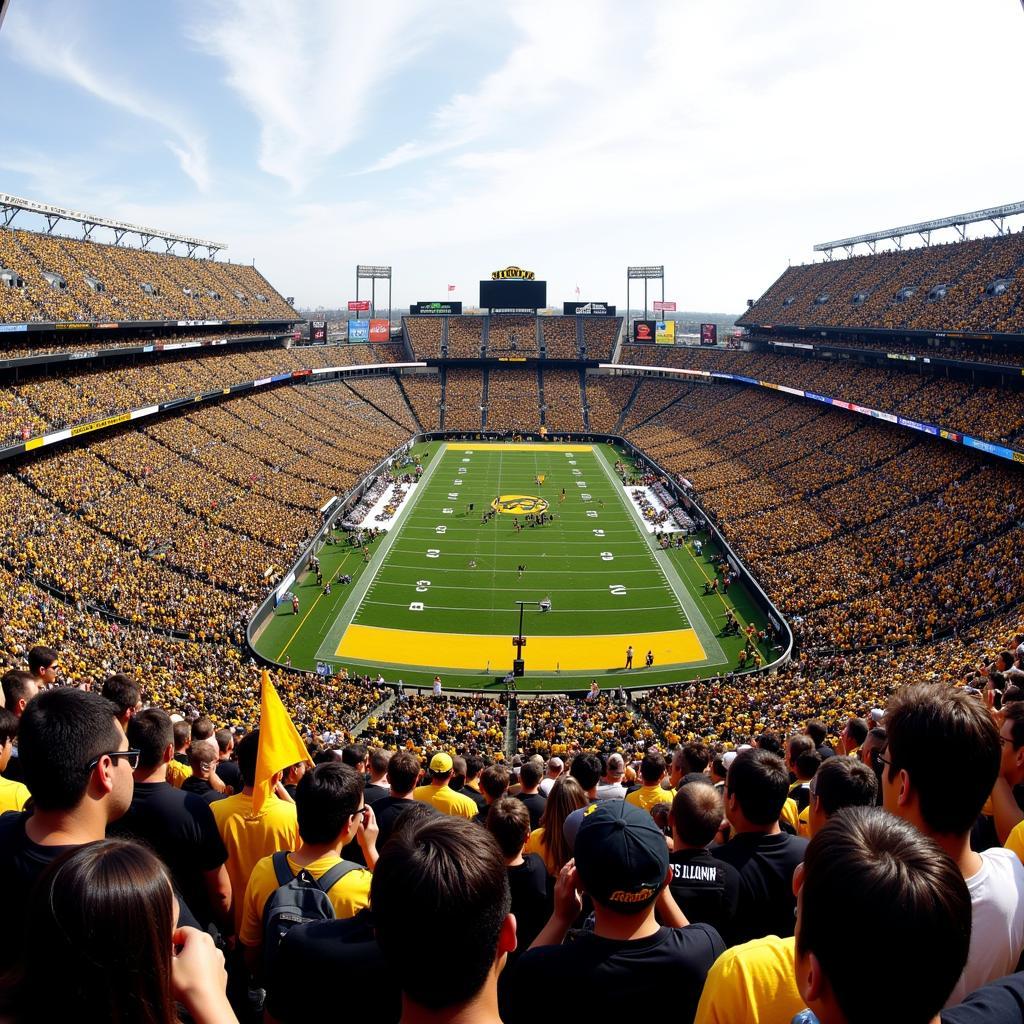 Iowa Football Game Live at Kinnick Stadium