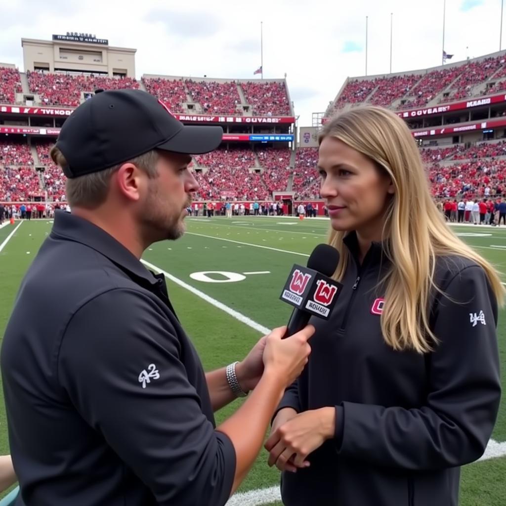 Jen Lada's Sideline Reporting