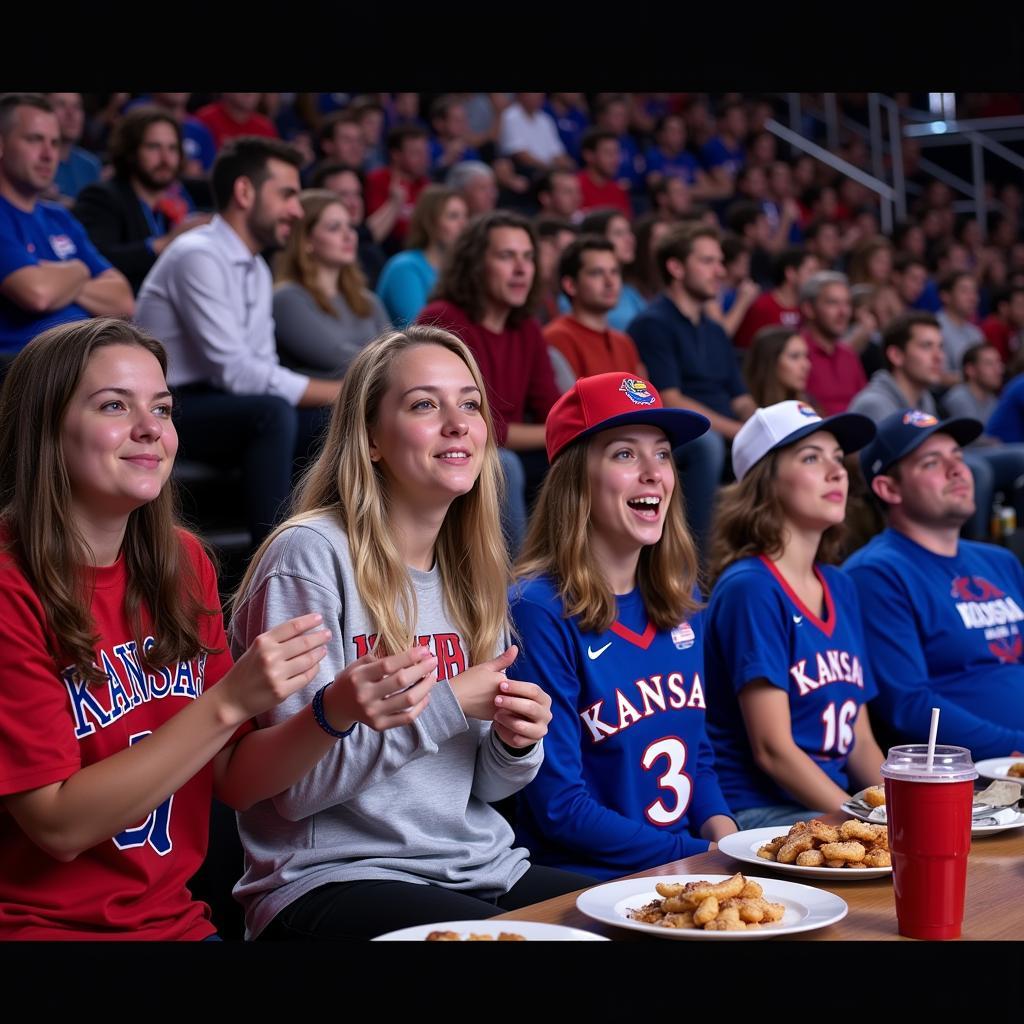 Kansas Jayhawks Fans Watching Game