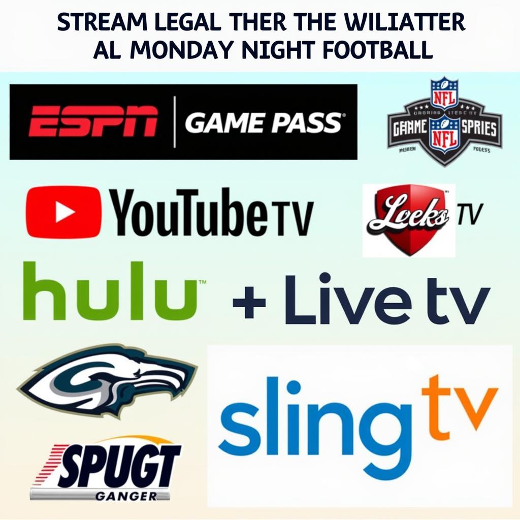 Legal streaming options for Monday Night Football