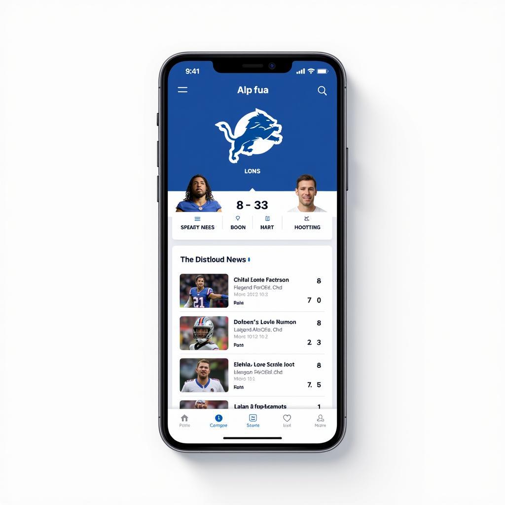 Lions News and Scores Mobile App