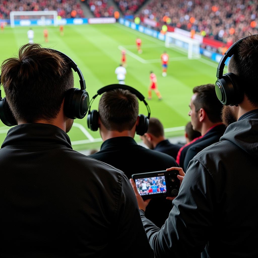 Fans Listening to BBC Radio Derby Live Football