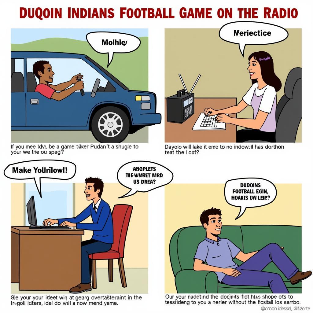 Listening to DuQuoin Indians Football on the Radio