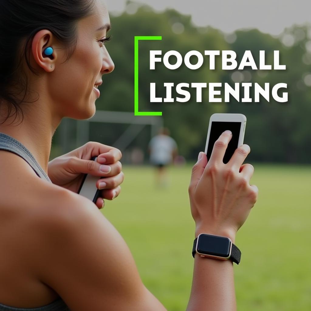 Listening to a Football Podcast While Running