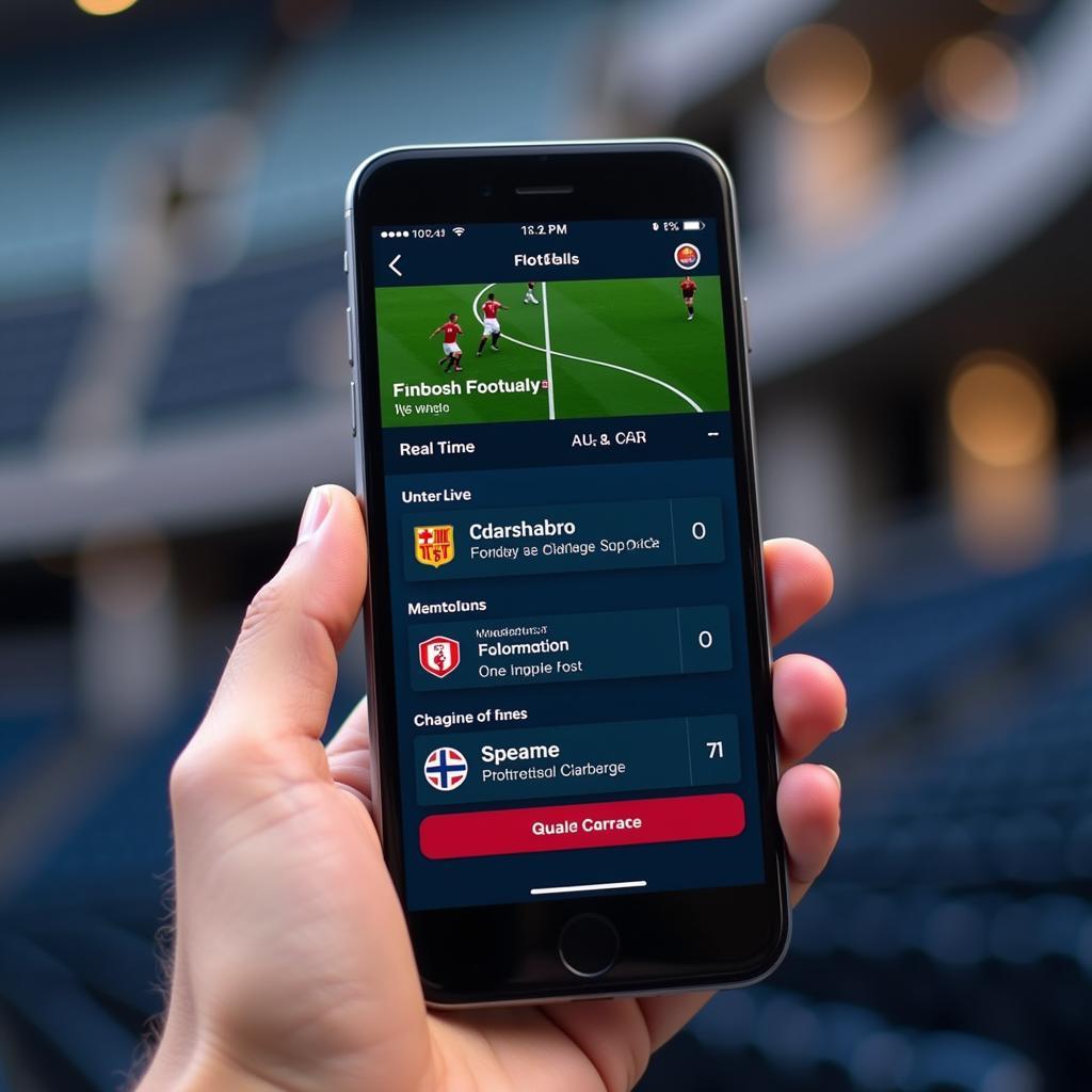 Mobile App for Live Football Commentary