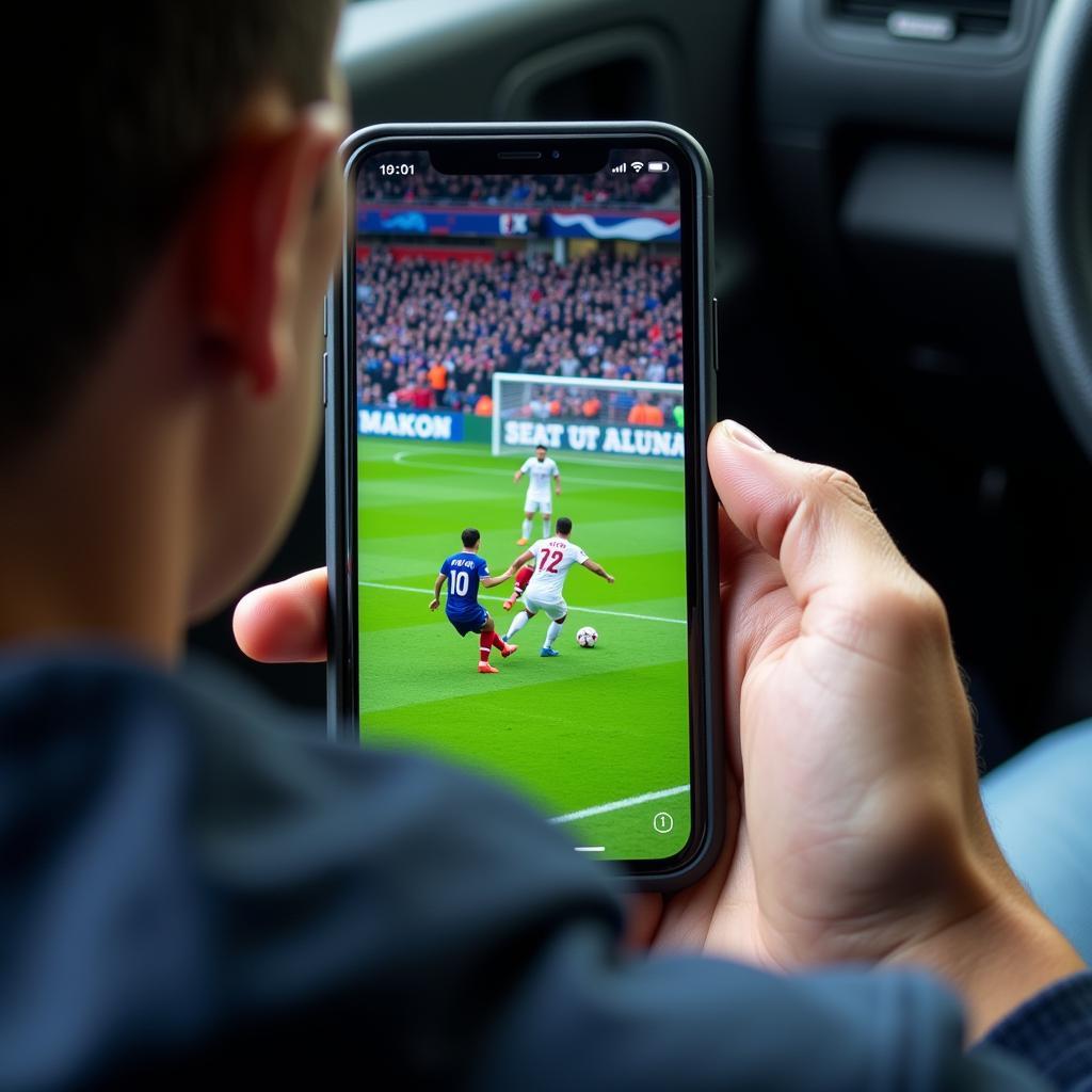 Live Football Streaming on Mobile Device