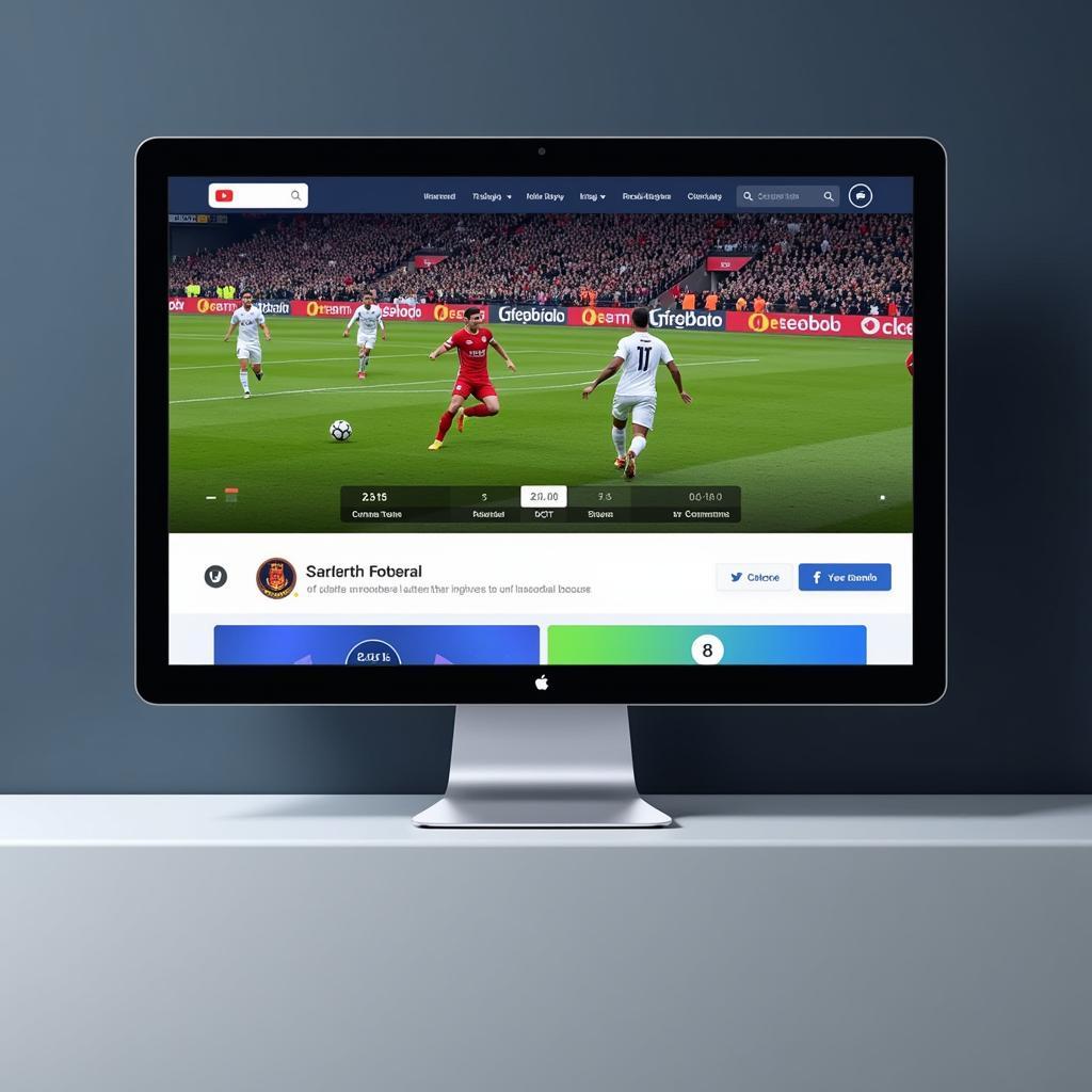 User-friendly interface of a live football streaming website