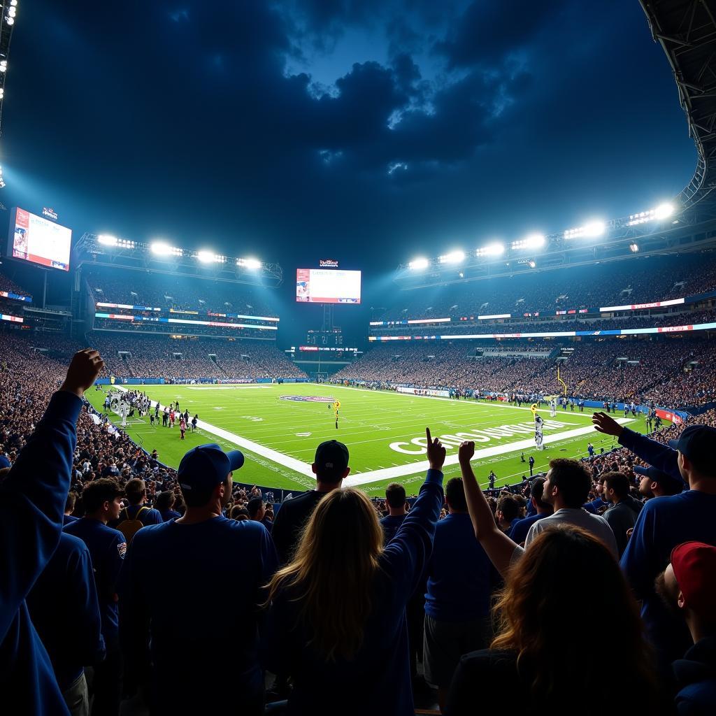 Live NFL Football Stadium Atmosphere Tonight