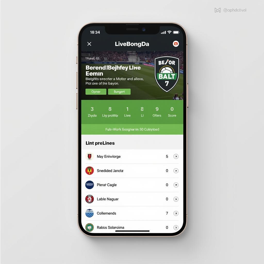 Accessing Live Football Scores and Table in Belgium