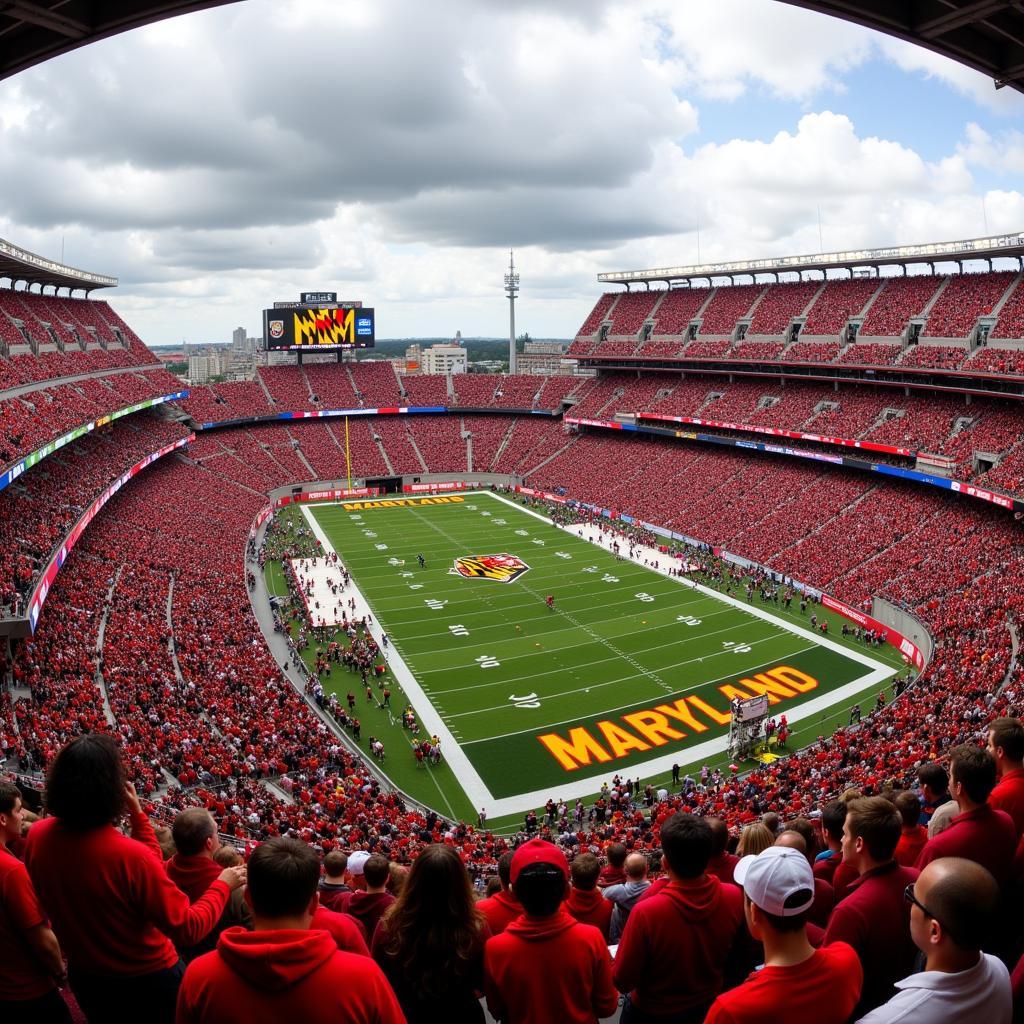 Experiencing a Maryland Football Game Live at the Stadium