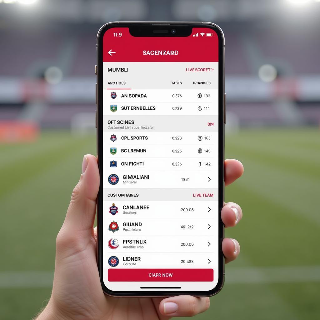 Mobile App for Canada Live Football Scores