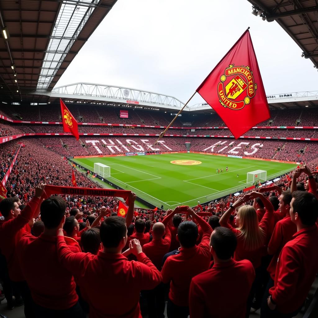 Manchester United Fans Celebrating