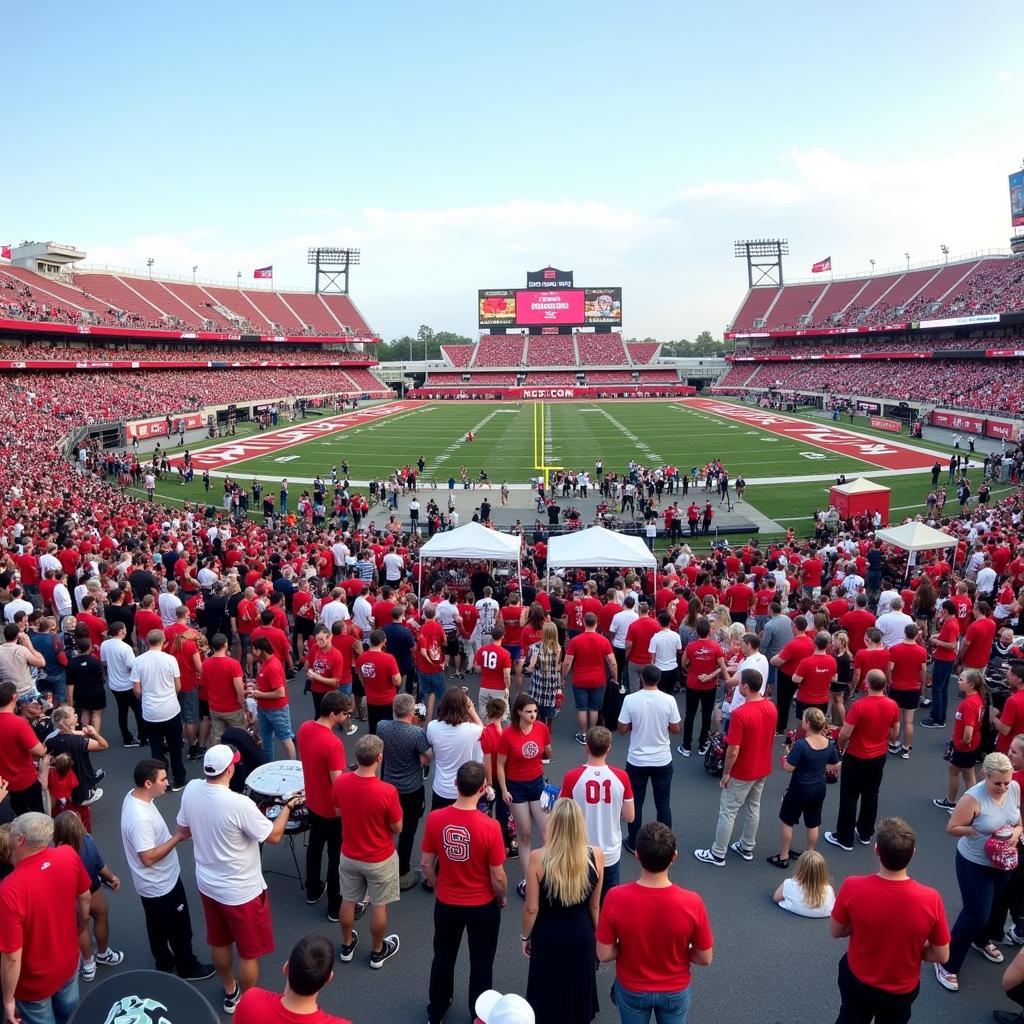 NC State Football Tailgating Scene