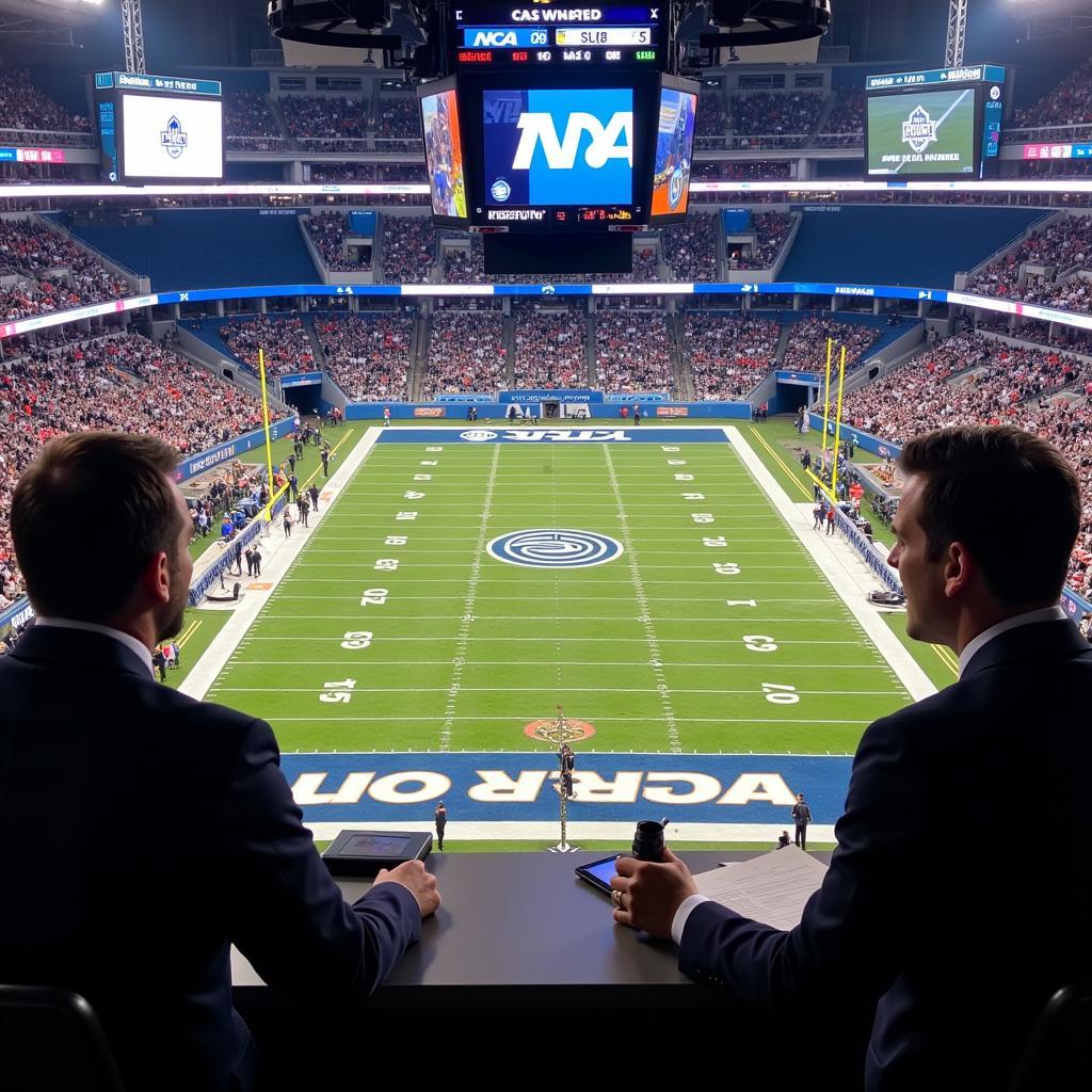 NCAA Football Game Broadcast on CBS