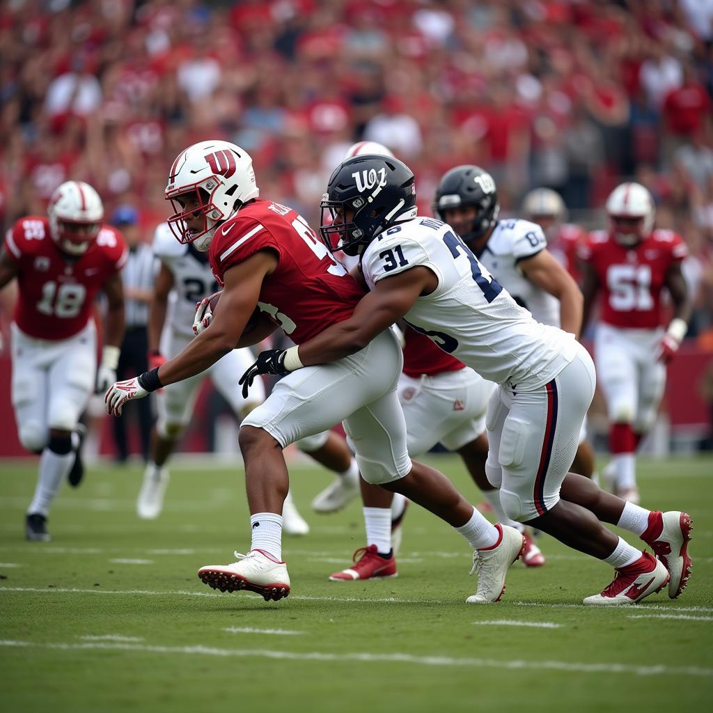 NE Football Game Live - On-Field Action