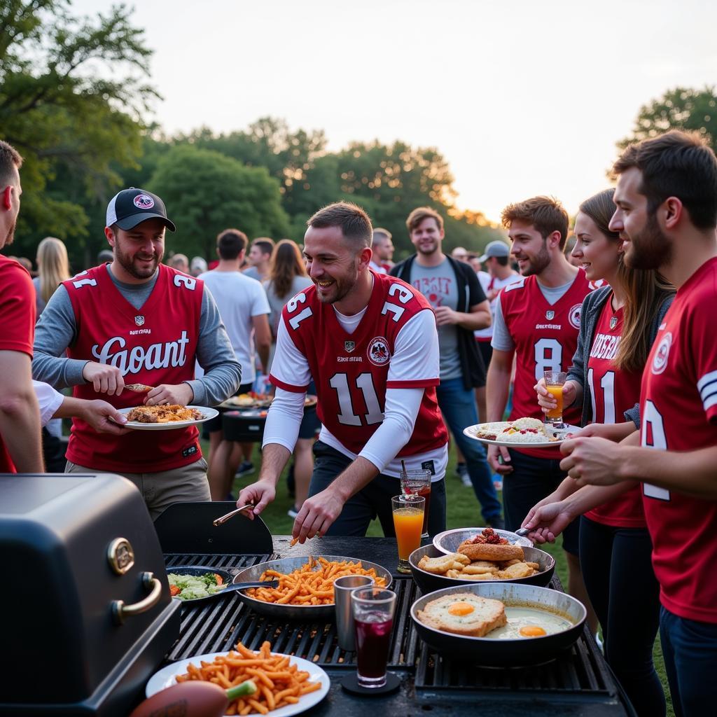 NE Football Game Live - Tailgating Fun