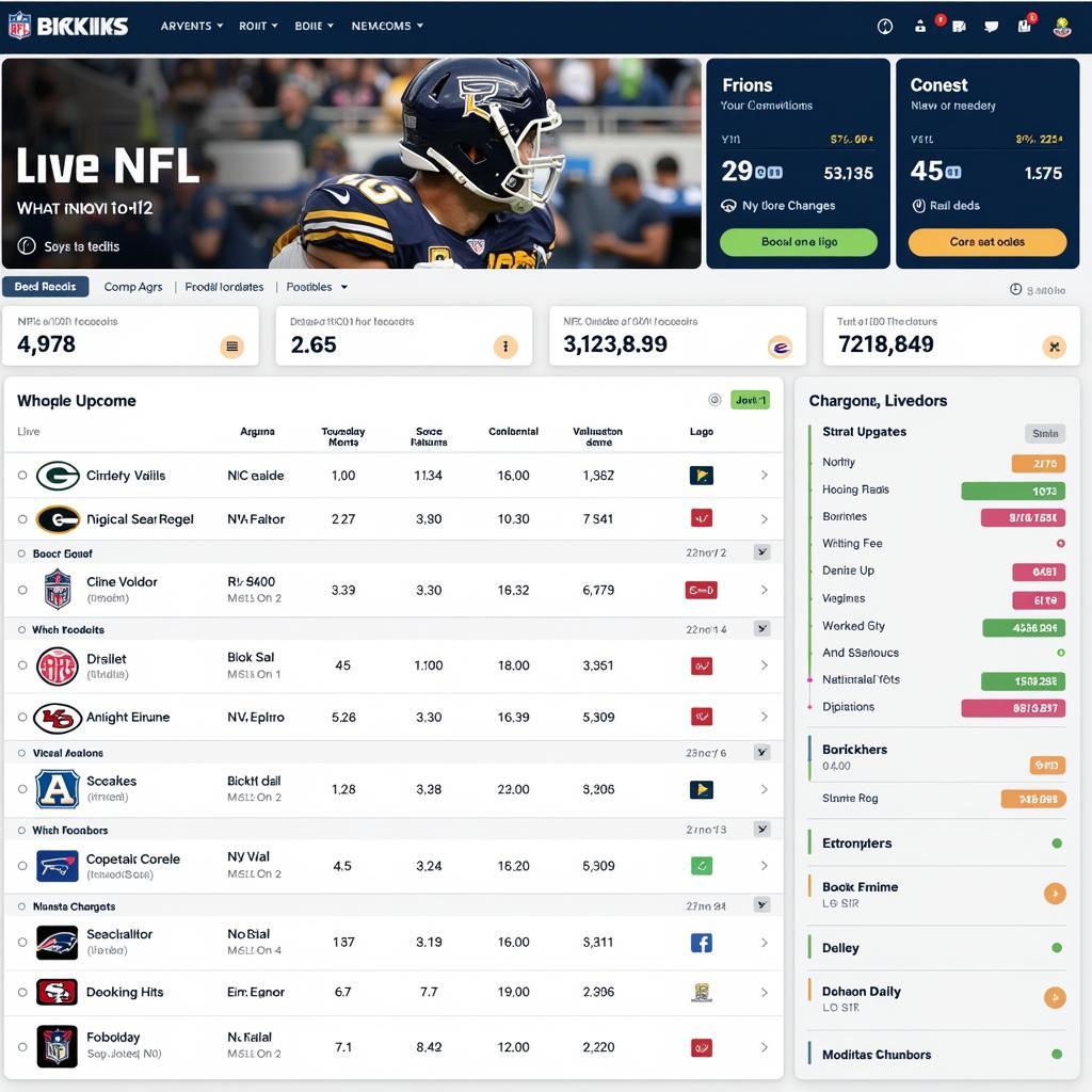 NFL Live Odds Dashboard