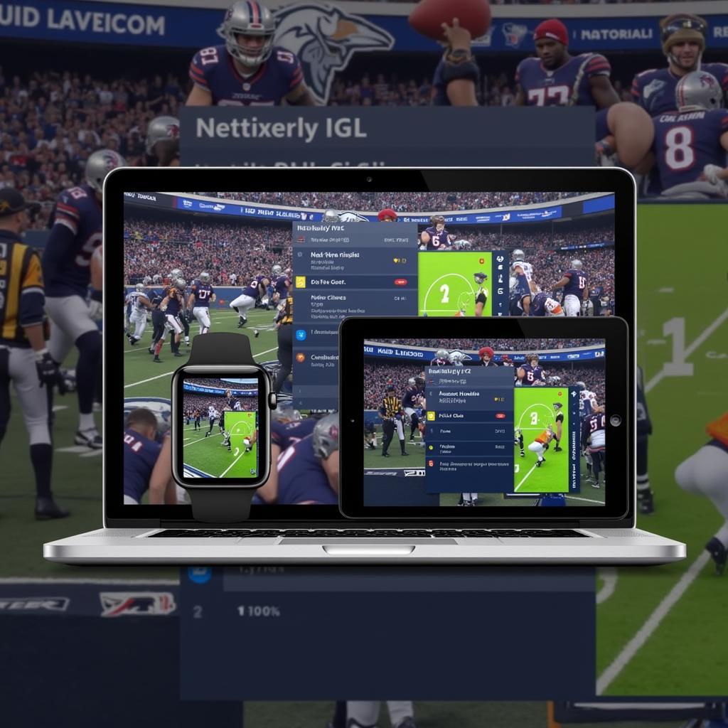 NFL Live Ticker on Multiple Devices