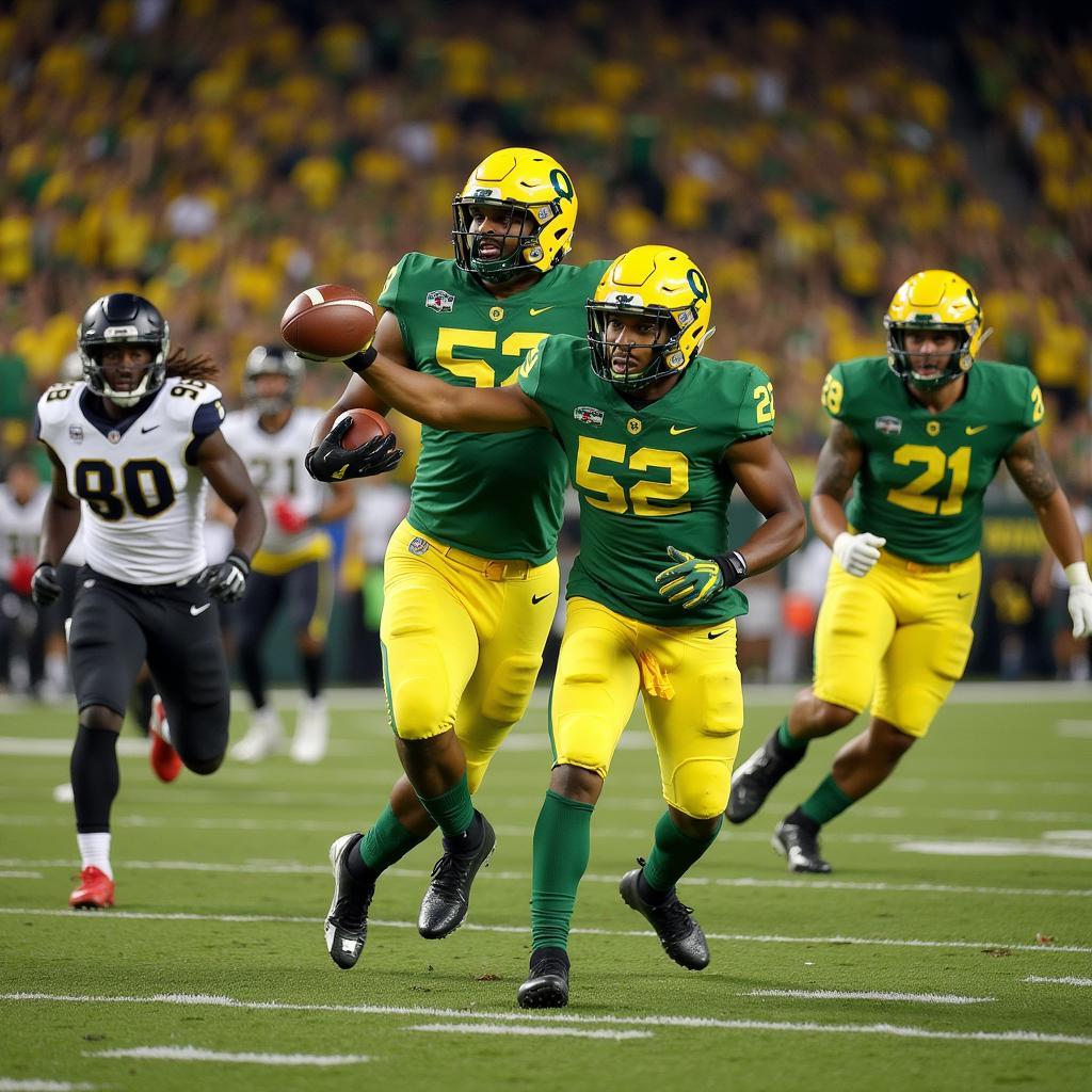 Oregon Ducks Football Game Live Action