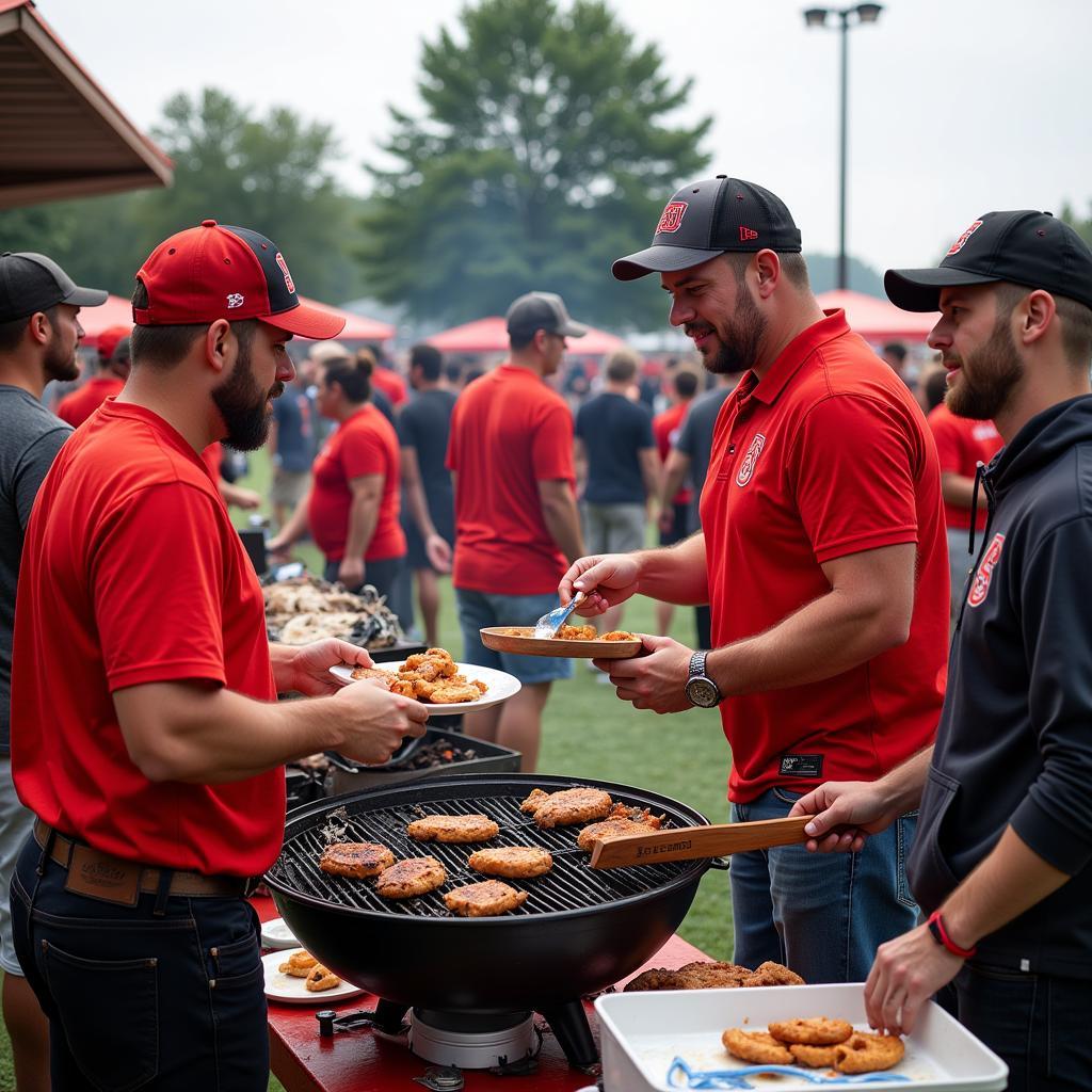 Oregon State Football Fans Tailgating