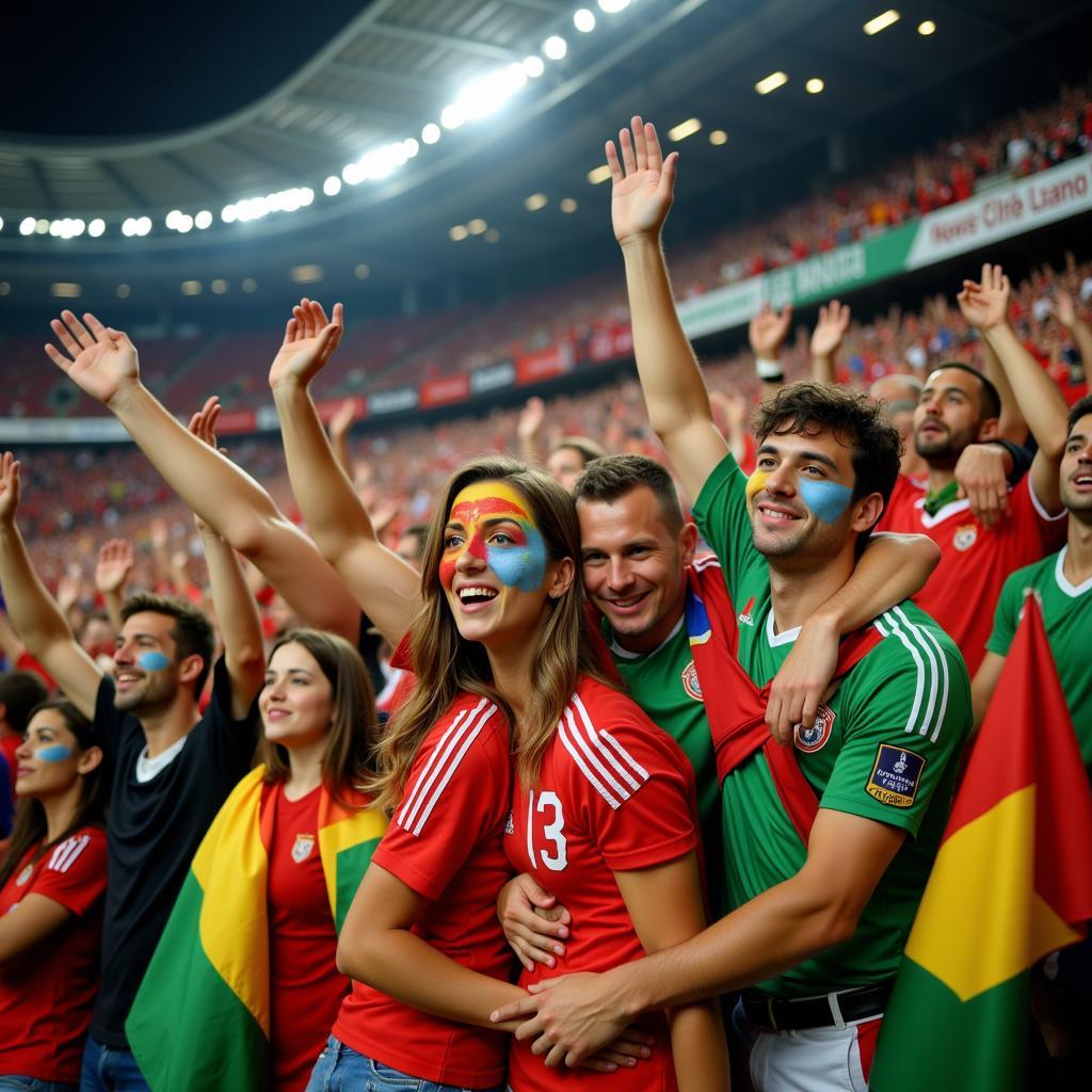 Fans Celebrating a Goal during Russia 2018