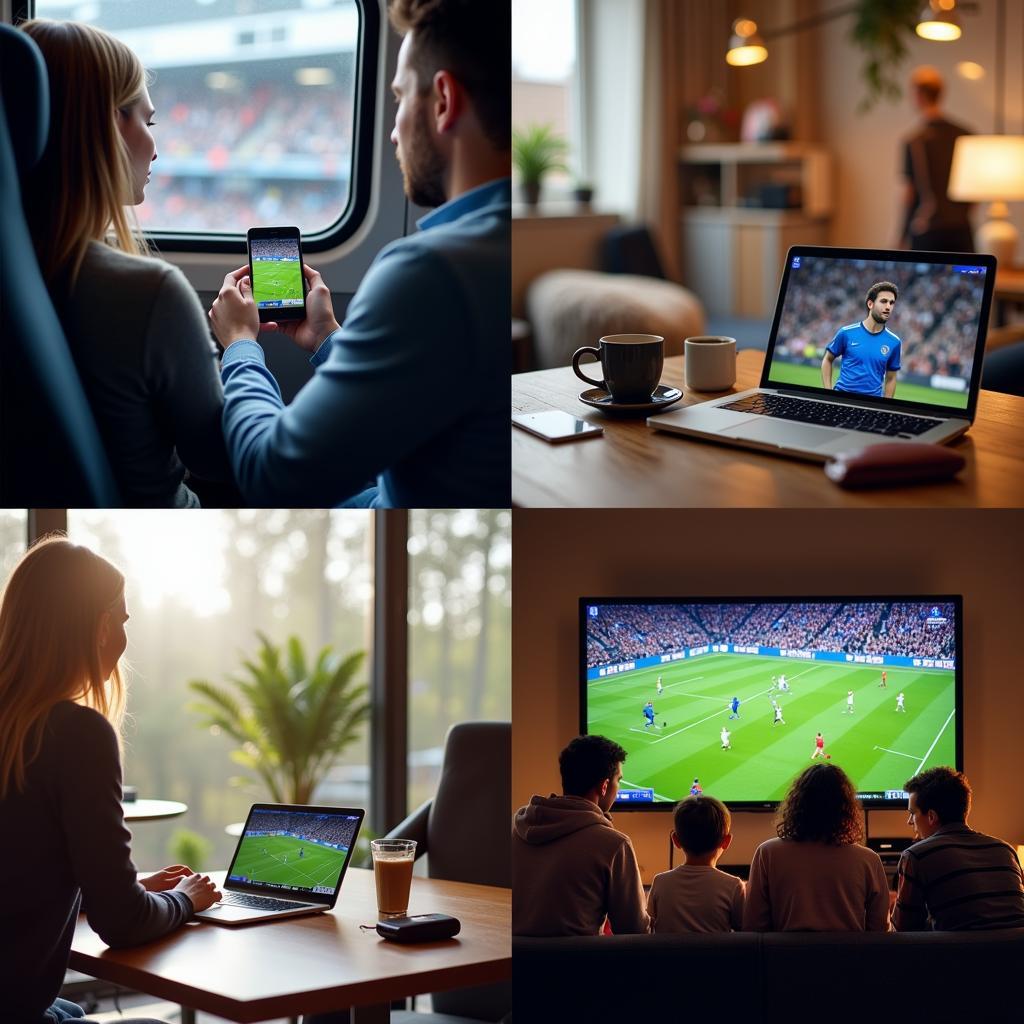 Streaming Live Football on Different Devices