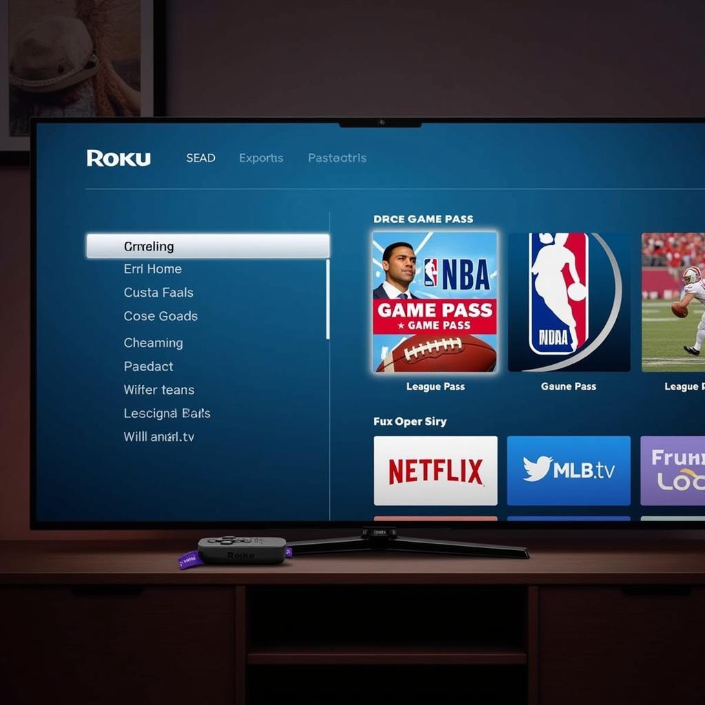 Team-Specific Streaming Services on Roku