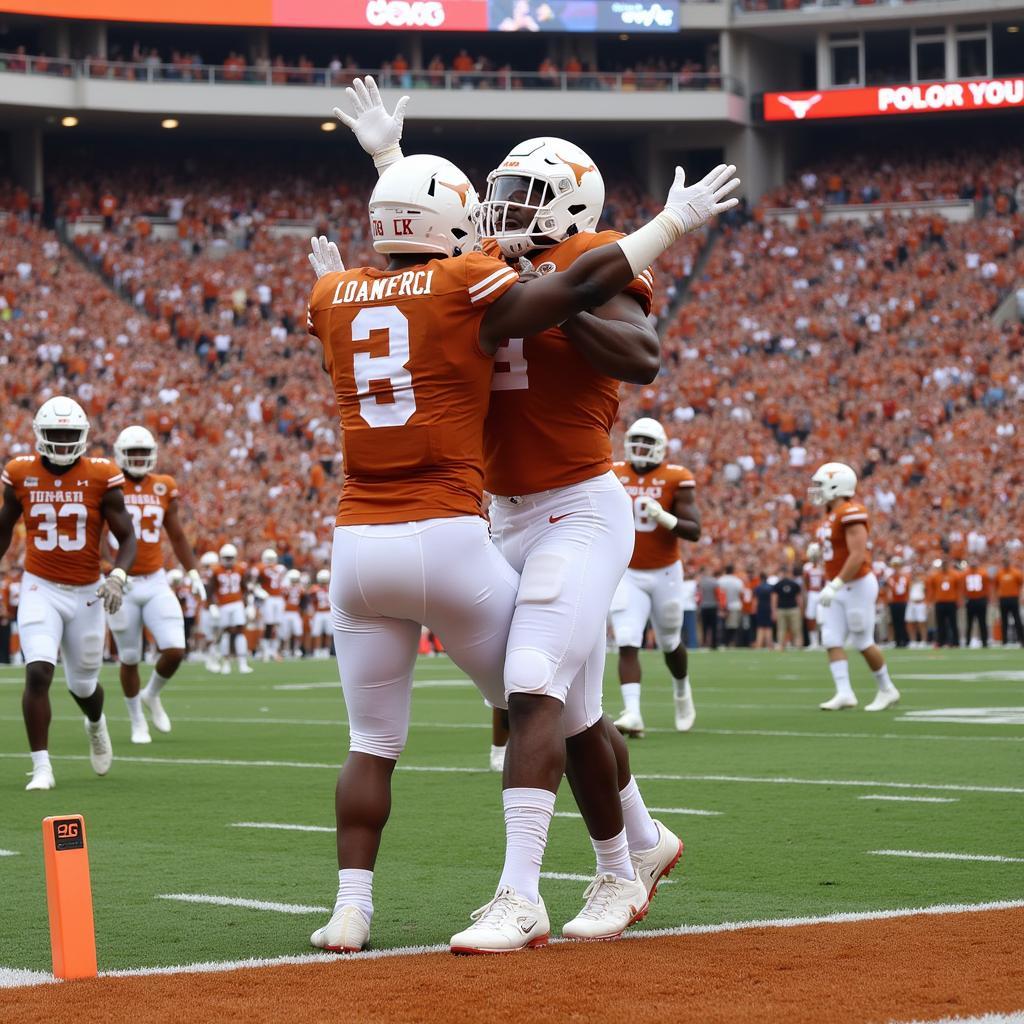 Texas Longhorns Football Celebration