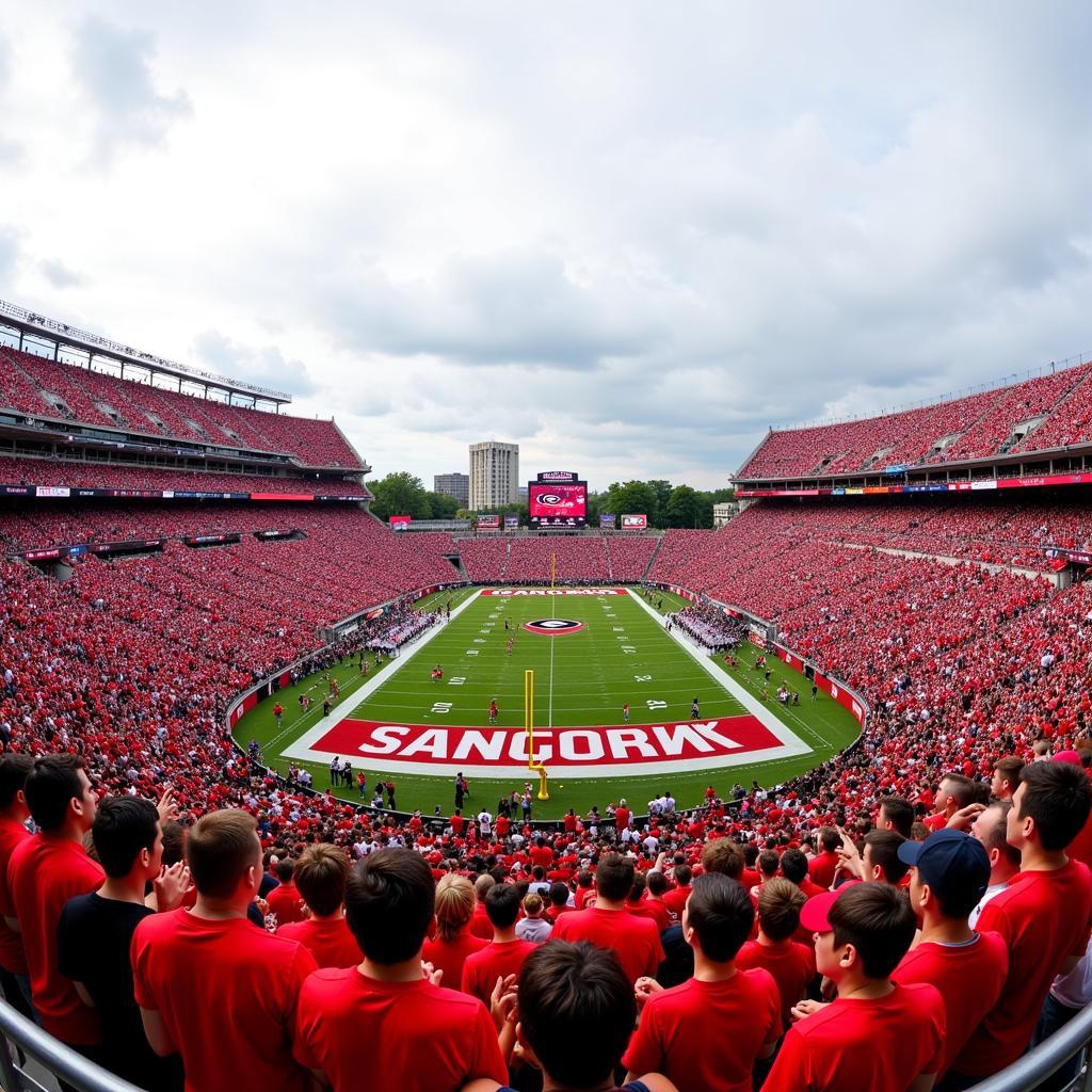 UGA Football Live Sanford Stadium