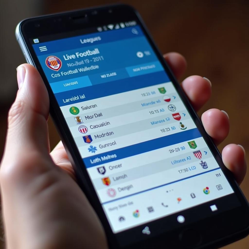 Using Mobile Apps for Live Football Schedules