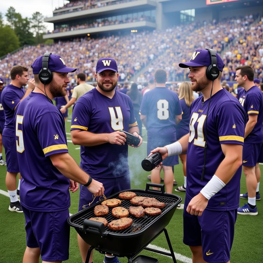 University of Washington Football Fans Tailgating