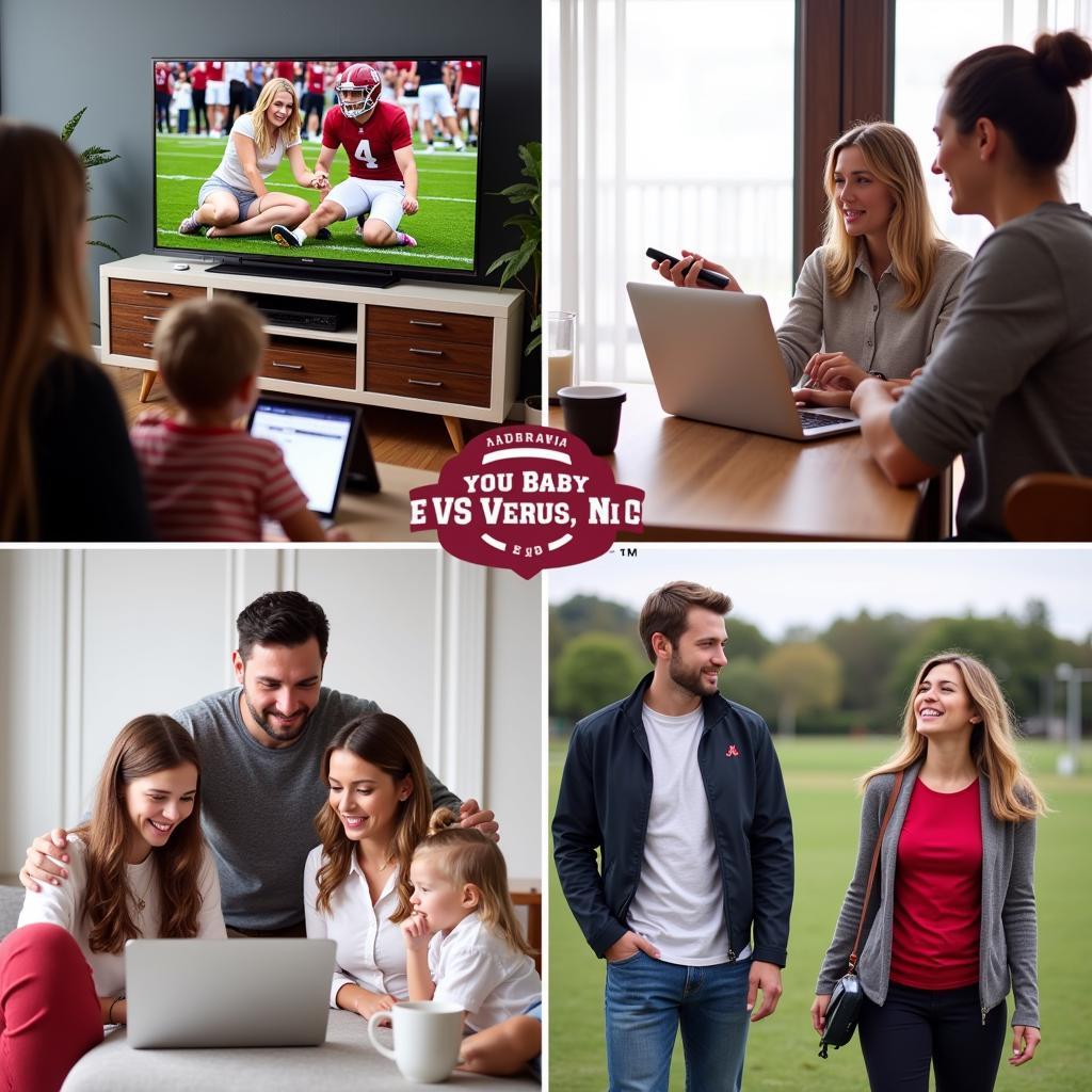 Watching Alabama Football on Various Devices