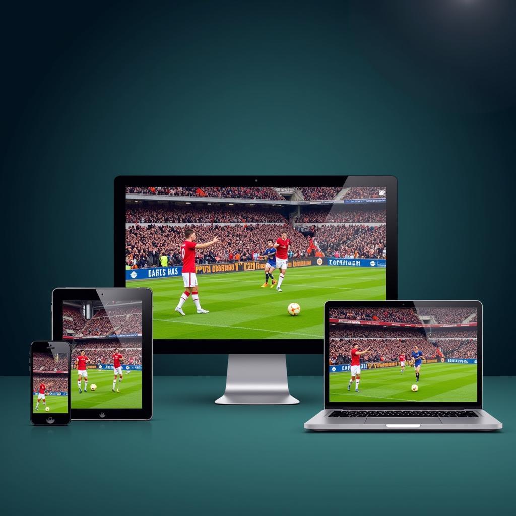 Watching football live stream on multiple devices