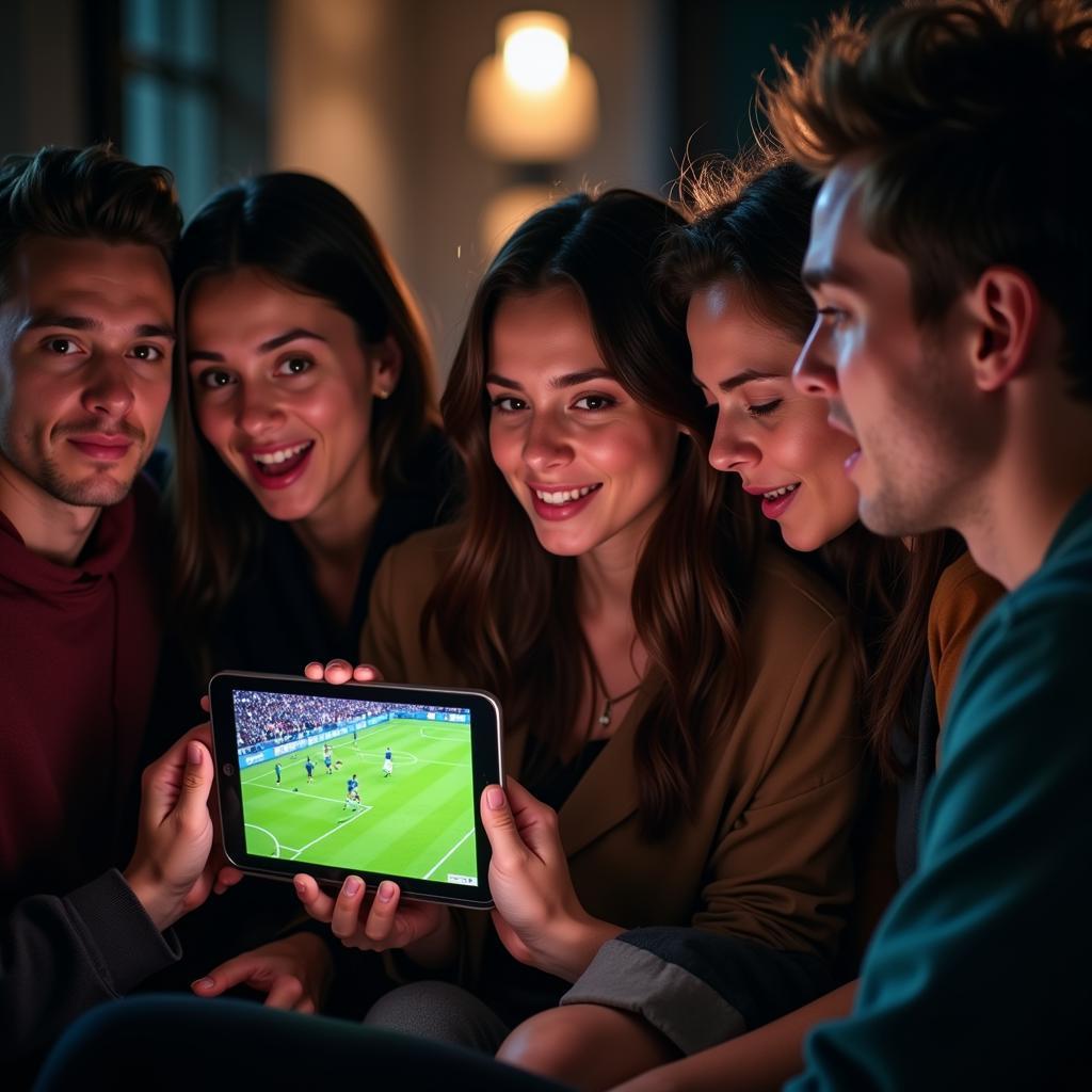 Watching Live Football on a Free Streaming App